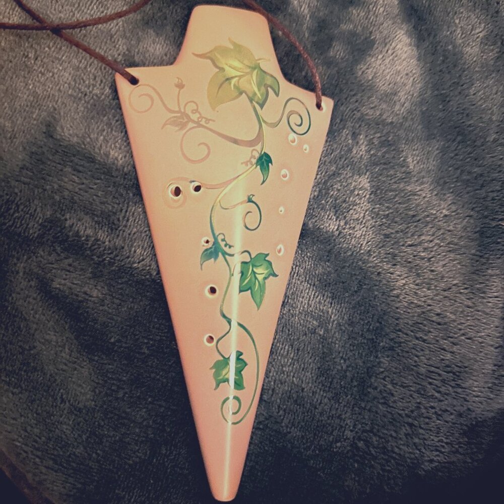 Ceramic ivy 12 hole ocarina